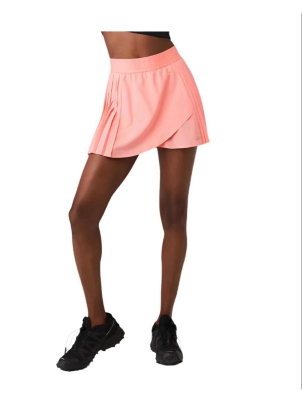 Women's ALO Yoga Aces Tennis Skirt in Strawberry Lemonade Pink Size L